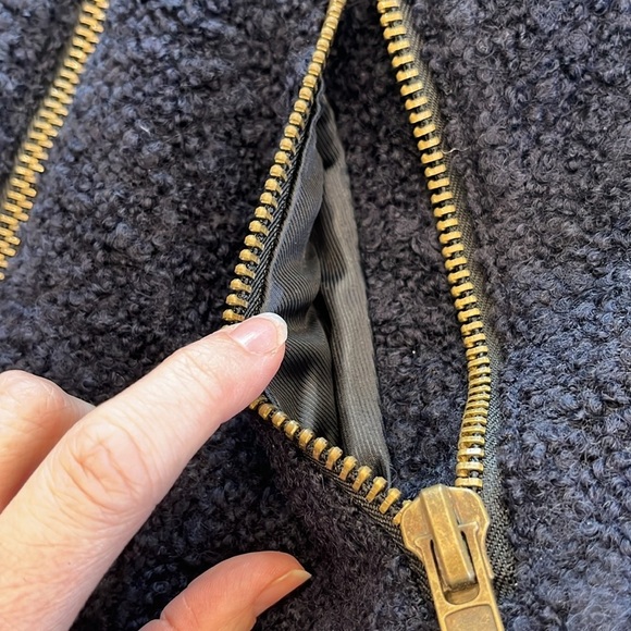 NEW Forever 21 Premium Label | Wool Boucle Jacket | Navy Blue | Small - Picture 11 of 11